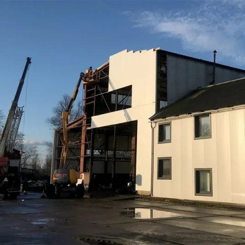 IMA showroom building reconstruction